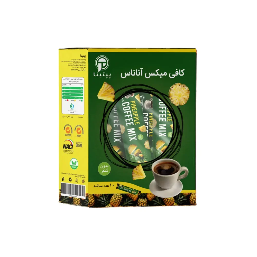 کافی میکس آناناس ساشه 10 عددی پپتینا