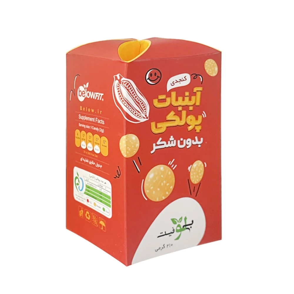 پولکی کنجدی بدون شکر 210 گرمی بیلو