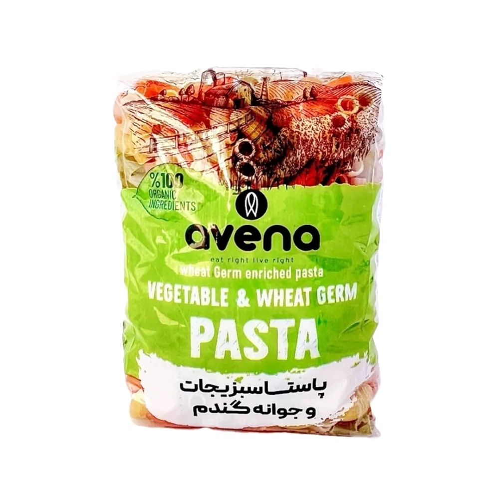 پاستا سبزیجات و جوانه گندم