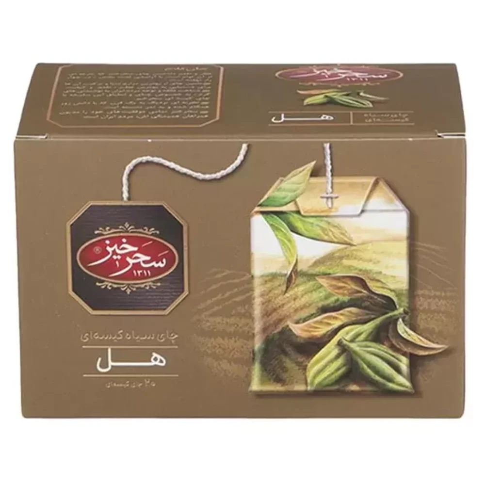 دمنوش چای سیاه کیسه ای هل سحرخیز