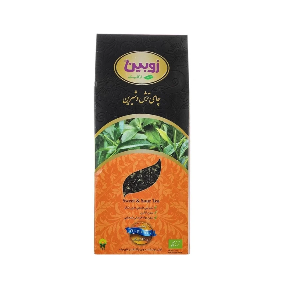 چای ترش و شیرین با برگه پرتقال زوبین